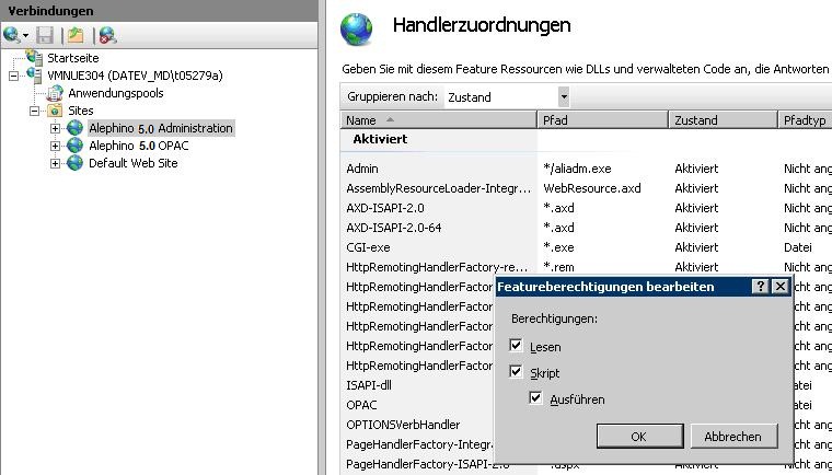 Handlerzuordnungen